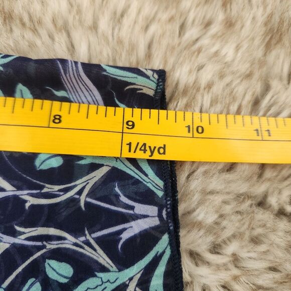Lularoe‎ Monroe Kimono with Fringe Floral Print Blue and Teal Size Small - Picture 8 of 9